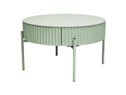 Mesa de centro redonda Rill con cajón 36 x Ø60 cm Verde Menta [EN.CASA]