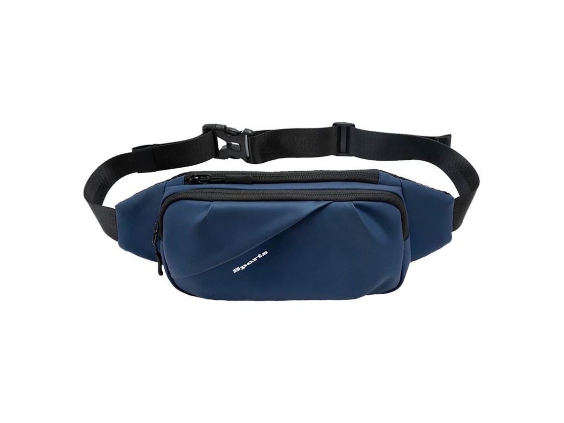 2026-bolsa Lumbar Linjou, Mochila Bandolera Grande Con 4 Bolsillos Zipper, Resistente Al Agua (azul)