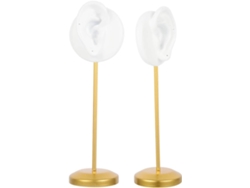 Soporte Organizador Pendientes Resina Aleación Elegante Expositor Almacenamiento Resistente Juego 2 Piezas