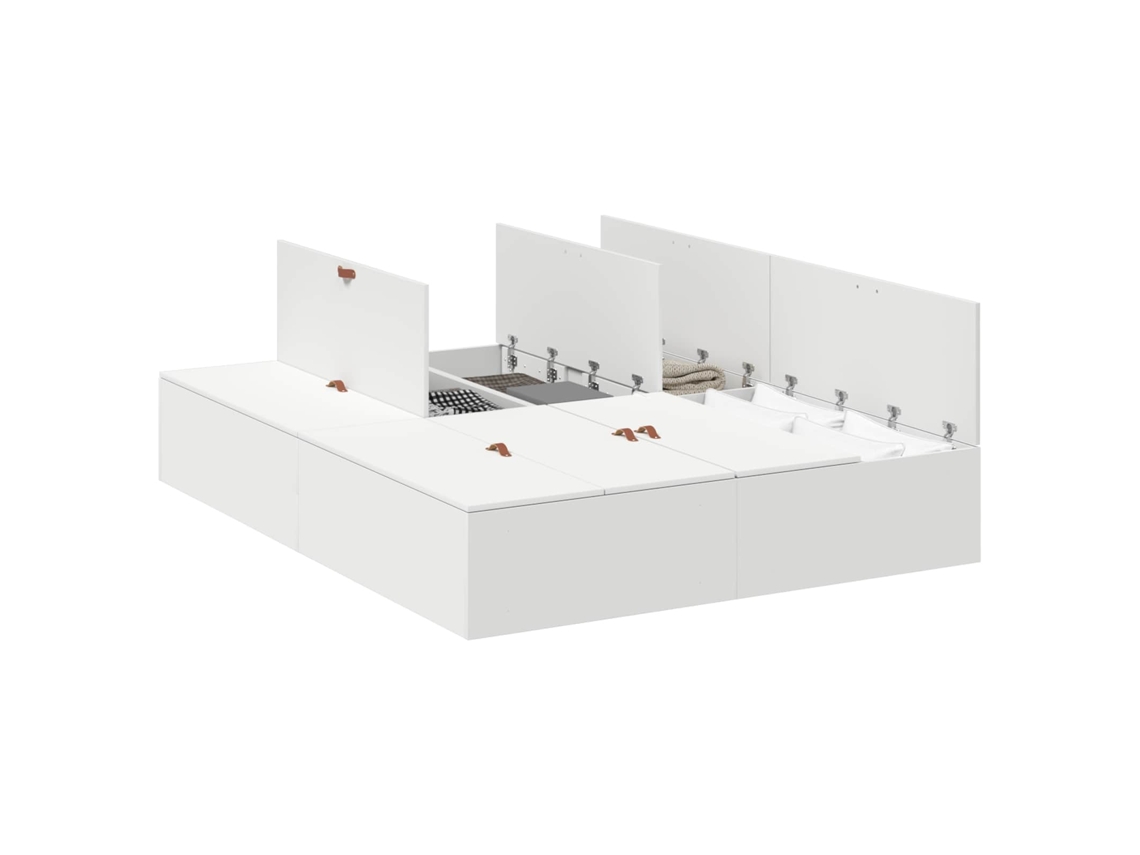 Maison Exclusive - Cama Con Almacenamiento 140 X 200 Cm Madera Contrachapada
