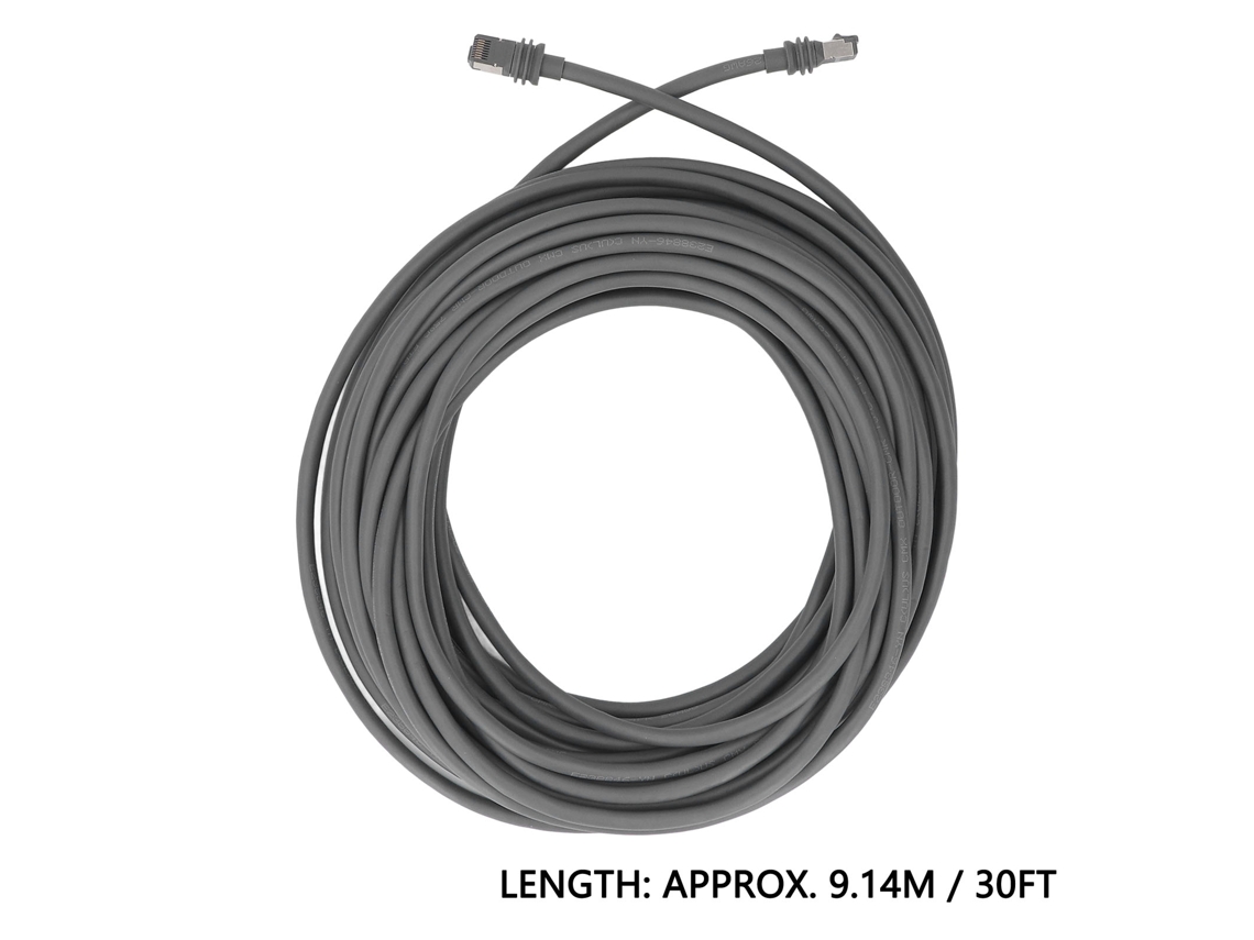 Cable de repuesto rectangular para satélite V3, 9 m, impermeable, para exteriores, con 10 retenedores