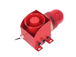 Alarma de sirena industrial ajustable con luz estroboscópica, resistente al agua, enchufe europeo de 220 V
