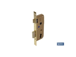 Cerradura embutir+cerradero d85 e45- níquel (p/madera)