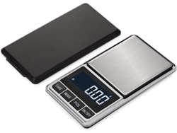 Báscula electrónica de bolsillo mini digital de 500 g y 0,1 g, peso inteligente en miniatura con pantalla LCD retroiluminada para joyería.