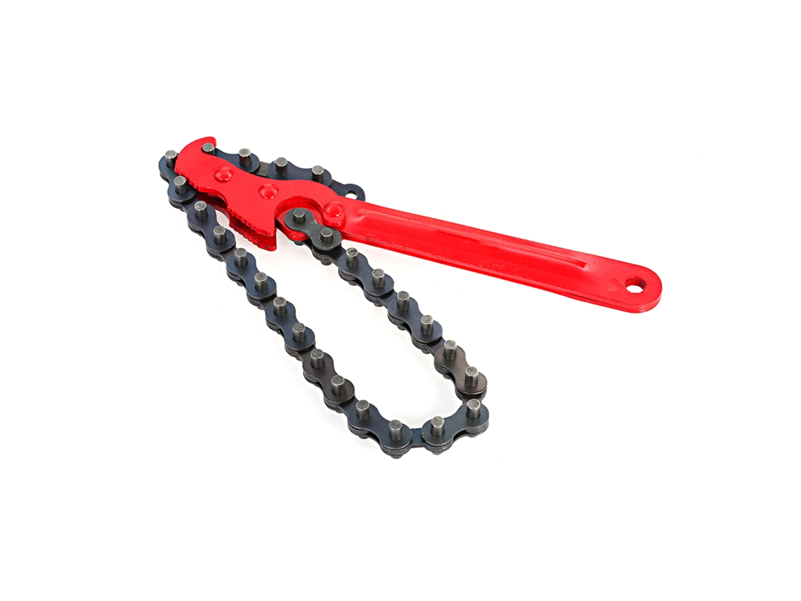 Llave de cadena ajustable para filtro de aceite, 9 pulgadas, herramienta universal para reparación de automóviles