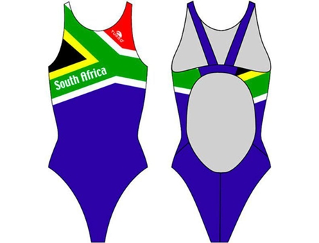 Traje de baño para Mujer TURBO África Do Sul Pro Resist Azul para Natacion (XXL)