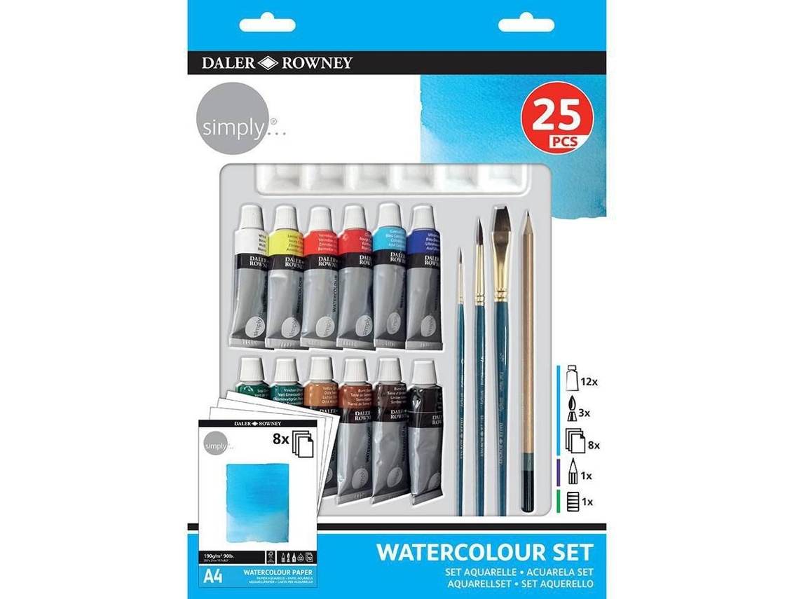Set de Pintura a Acuarela DALER ROWNEY 637869 (25 Piezas)