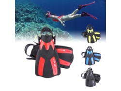 Aletas De Buceo Cortas Para Adultos Whale Con Ajuste De Talón Para Snorkel Y Deportes Acuáticos.