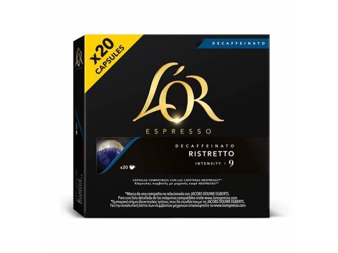 Cápsulas Café Espresso L'OR Ristretto Des20