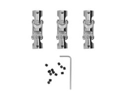 3 Acoplamientos Universales De 3 Secciones De 10 Mm A 10 Mm Para Coches Y Barcos Teledirigidos.