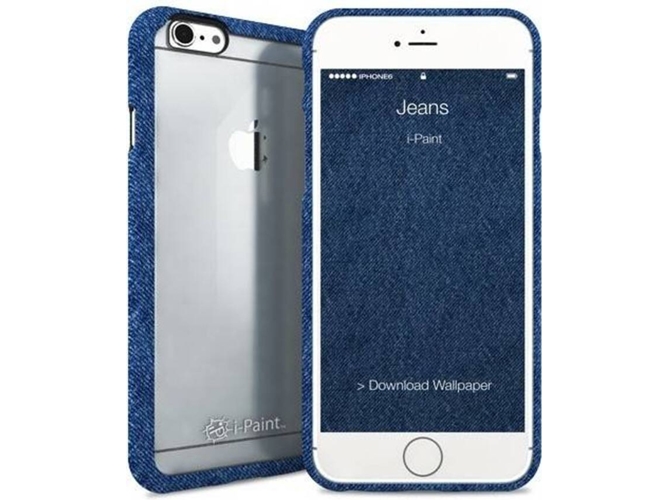 Funda iPhone 6, 6s, 7, 8 I-PAINT Ghost Jeans Azul