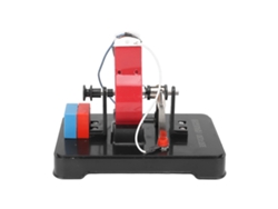 Demostración didáctica del modelo de motor eléctrico electromagnético para circuitos de CA/CC