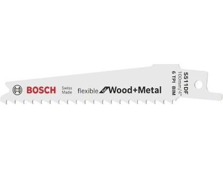 Hoja de Sierra Sable BOSCH S 511 Df Flexible para Madera y Metal