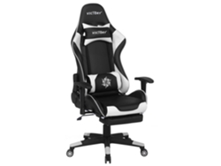 Silla de juego BELIANI Victory de Piel sintética Negro 60x60x132