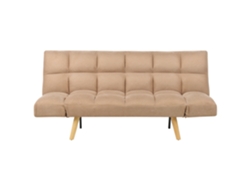 Sofá-cama Beliani Ingaro De Tecido Castanho 182x80x86