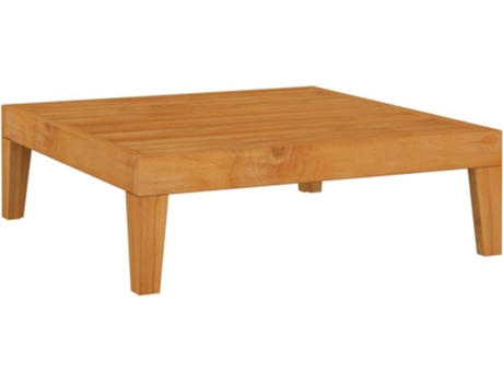 Mesa de jardín VIDAXL Marrón Madera de acacia (68.5x68.5x24 cm)