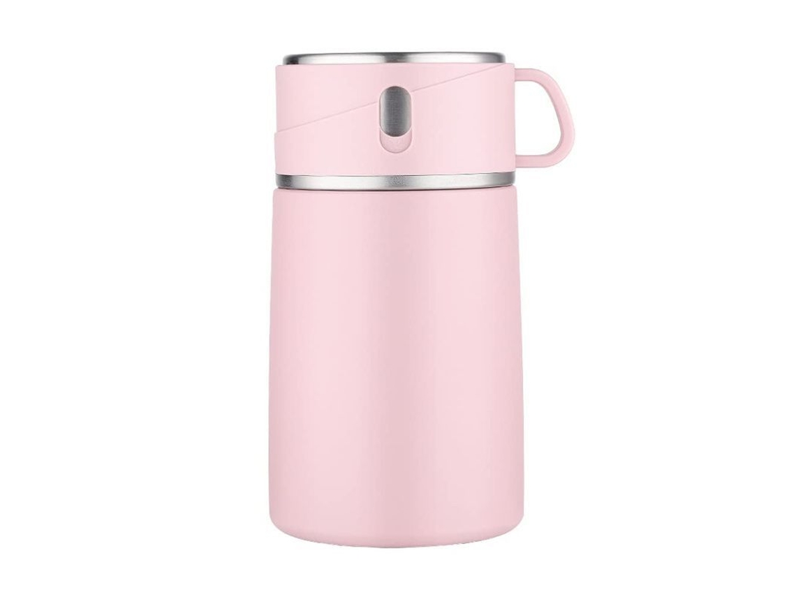 2026-30713-thermos De Sopa Con Cuchara Acero Inoxidable 316, Termo De Alimentos Calientes Al Vacío 800ml Rosa