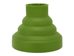 Difusor para secador de pelo, accesorio universal de silicona plegable, compatible con la mayoría de los secadores de pelo Ly Ebike (verde)