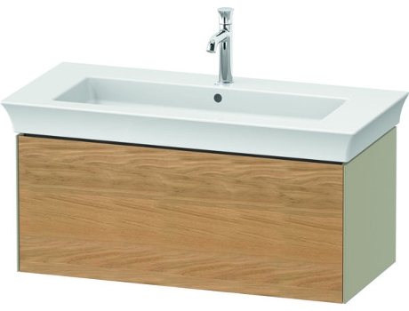 DURAVIT Tulip blanco, mueble de baño montado en la pared, ancho 984 x profundidad 458mm, con 1x extraíble, con tecnología de punta, WT42420