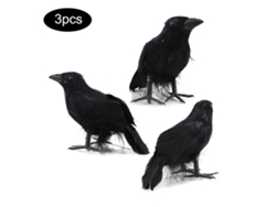 Decoración de Halloween con pájaros falsos (18 unidades)