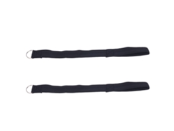 2 Correas De Seguridad De Neopreno Negras Para Muñeca De Cochecito, 45 Cm