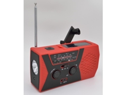 Cargador De Emergencia Usb Para Teléfono Móvil (rojo), Cargador Solar Portátil Con Manivela