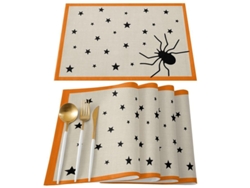 Juego De 6 Manteles De Halloween, Resistentes A Manchas, Lavables, Para Fiestas Y Cocina Mzh