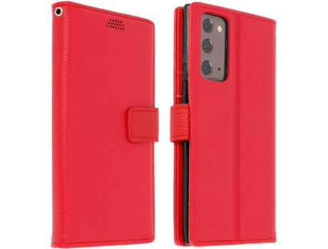 Funda Samsung Galaxy Note 20 AVIZAR Libro Cartera Rojo