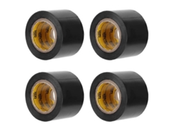4 cintas de sellado aislantes de PVC impermeables para electricistas, herramientas de reparación, 4,4 cm, color negro, Rosewell (ymcat)