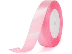 Cinta De Seda Rosa 20mm, 22m Para Regalos, Boda, Manualidades Y Decoración