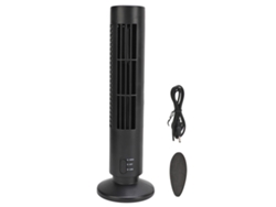 Ventilador de torre USB de 2 velocidades, silencioso, sin aspas, para refrigeración del hogar y la oficina.