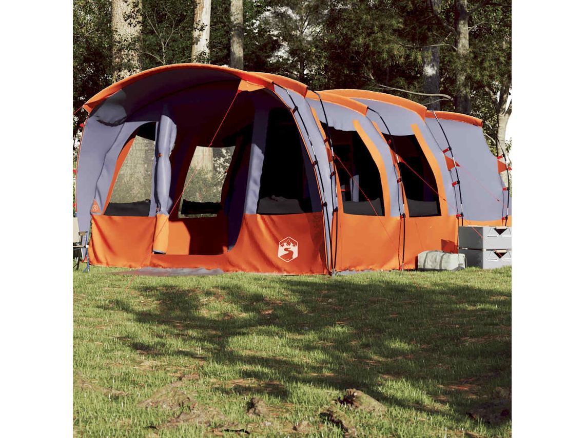 Tienda De Campaña Familiar Túnel 8 Personas Impermeable Gris