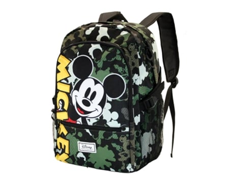 Mickey Mouse Surprise Mochila Fight HS FAN, Verde Militar