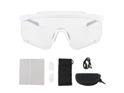 Óculos De Ciclismo Fotochromáticos Tr90 Lente Pc Anti-embaçamento Impermeável A Vento Para Esportes Ao Ar Livre Branco