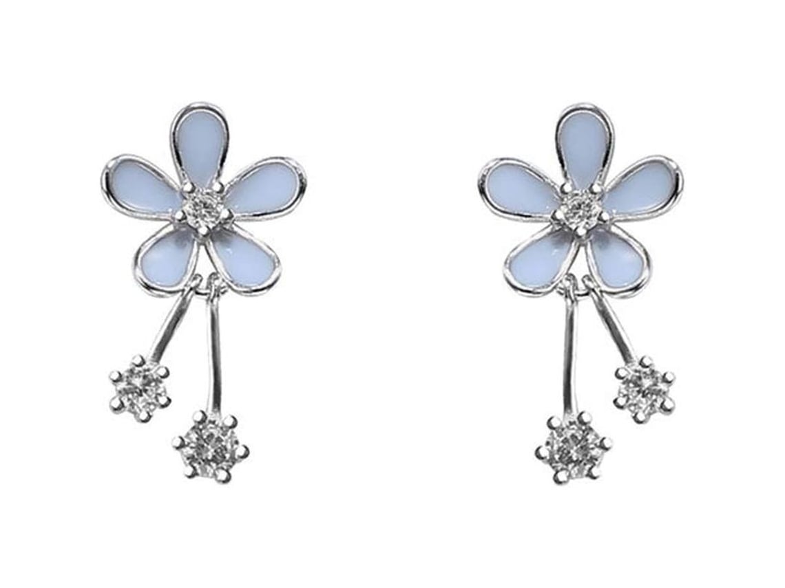 2026-aretes De Margarita De Prata 925 Com Pedras Cz Para Mulheres E Meninas, Moda Hipoalergênica