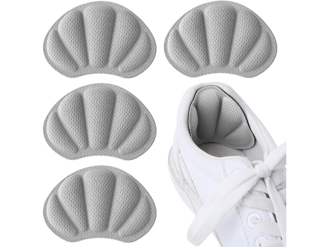 pares de plantillas autoadhesivas para el talón, color gris, para zapatos anchos, antiampollas/antideslizantes ZYBLSSBB
