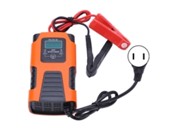 Cargador De Baterías Inteligente Automático De 3 Pasos Con Protección Y Pantalla Lcd Para Baterías Agm, De Gel, Sla Y Húmedas.