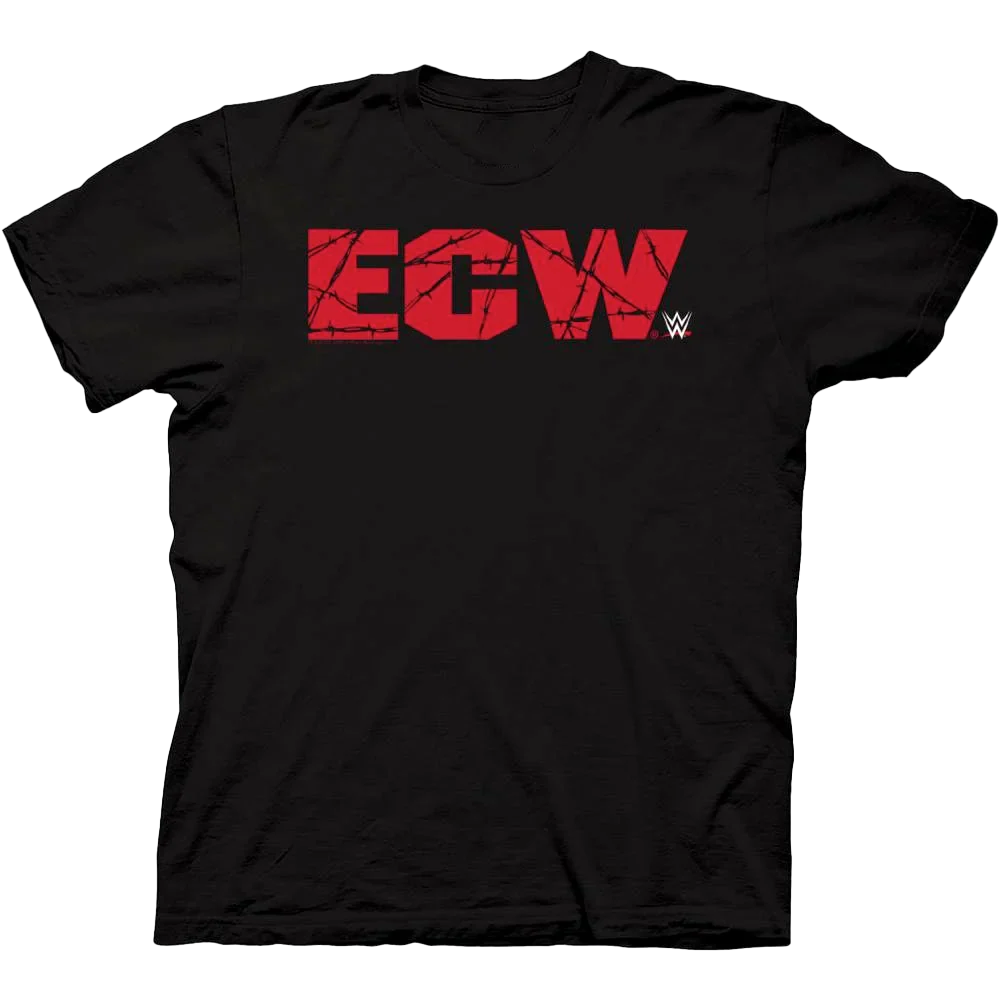 Wwe Retro Ecw Logo T-shirt Unisex Rockinstone Size:xxl