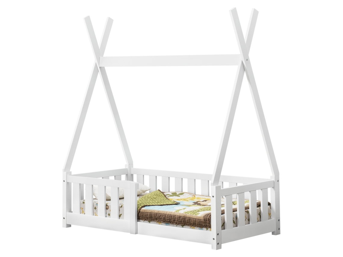 Estructura de Cama Infantil [EN.CASA] (Blanco - Madera - 70 x 140 cm)