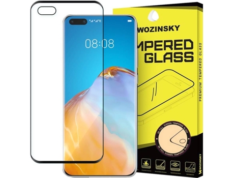 Protector Cristal Templado Huawei P40 Lmobile Full Cover Glue Negro