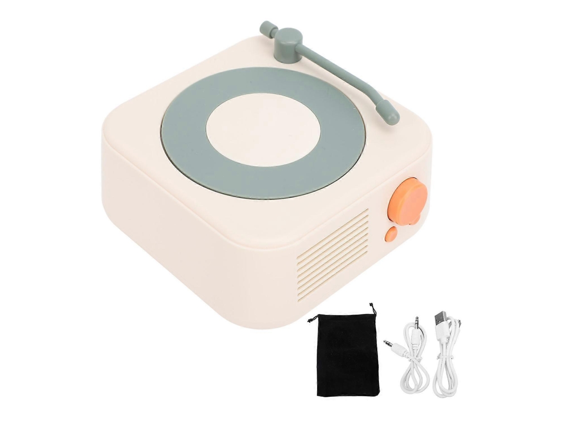Altavoz retro vintage portátil recargable con tocadiscos tipo C Pomelo Ye Chennnls