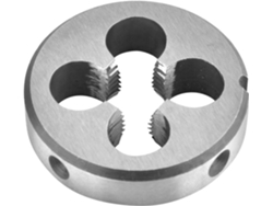 Juego de 5 terrajas métricas de rosca izquierda, de M3x0.5 a M8x1.25, para roscar acero.