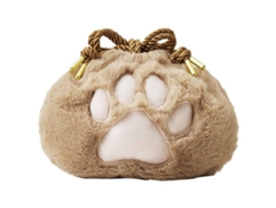 Lindo bolso de almacenamiento con forma de huella de gato para mujer, monedero de viaje con cordón, regalo para festivales