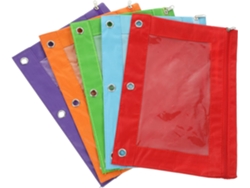 Estuche Para Lápices Oxford B5 De Gran Capacidad, 5 Piezas, De Tela Multicolor Para Carpeta