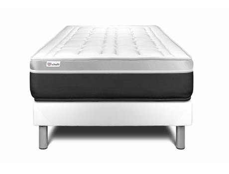 Conjunto de Somier + Colchón VITALIT Vital Soft (135x200 cm - Espuma Viscoelástica)
