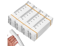 100 Cintas De Medida De Papel Desechables Biescalas Flexibles Para Cabeza Heridas Y Medidas Corporales Diarias 100x2,5x0,01cm Como Se Muestra