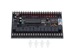 Placa de control industrial PLC, placa de circuito impreso, controlador lógico programable de un solo chip, CC 24 V