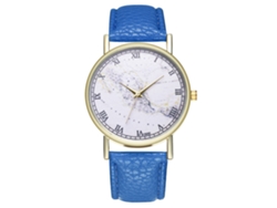 Reloj De Pulsera Unisex Zhoulianfa De Piel Sintética Con Esfera Azul Clásica