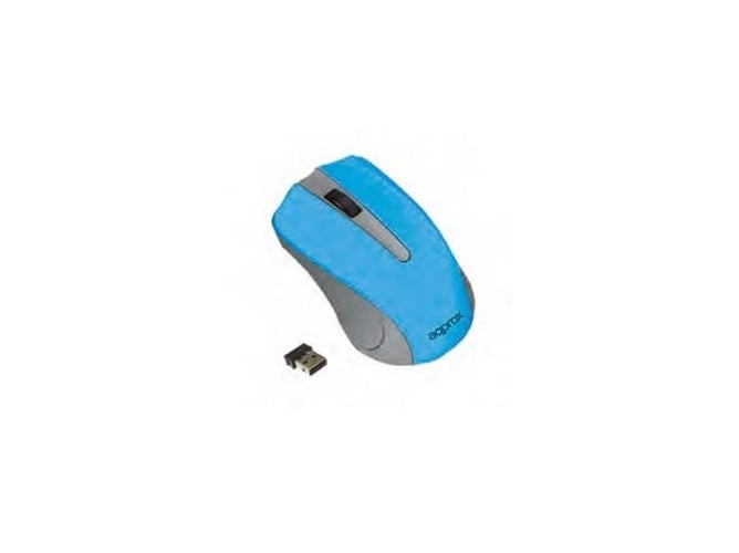 Ratón APPROX APPWMLITExV2 (Inalámbrico - Óptico - 1200 dpi - Azul)