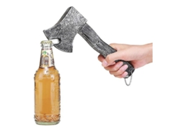 Abridor de botellas multifuncional para cerveza, corchos, nevera magnética y azada de Thor.